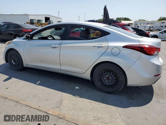 2016 Hyundai Elantra SE with VIN 5NPDH4AE8GH758998, listed as a Copart auction lot 60131145 with Not provided miles and Salvage title. Bid and sale history available at DreamBid. Image 2.