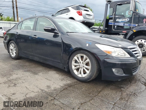 2013 Hyundai Genesis 3.8L with VIN KMHGC4DDXDU216586, listed as a Copart auction lot 55632675 with 166,975 mi miles and Clean Title. Bid and sale history available at carsss.com. Image 4.