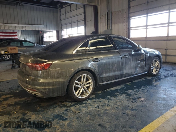 2020 Audi A4 Premium Plus with VIN WAUENAF45LA050461, listed as a Copart auction lot 88592305 with Not Provided miles and Salvage Title. Bid and sale history available at DreamBid. Image 3.