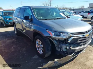 2020 Chevrolet Traverse LS with VIN 1GNERFKW1LJ188310, listed as a IAAI auction lot 41683277 with 158,710 mi miles. Bid and sale history available at carsss.com. Image 1.