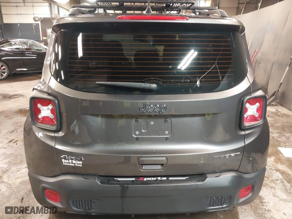 2019 Jeep Renegade Sport with VIN ZACNJBAB4KPK79364, listed as a IAAI auction lot 41593126 with 129,902 mi miles. Bid and sale history available at carsss.com. Image 16.