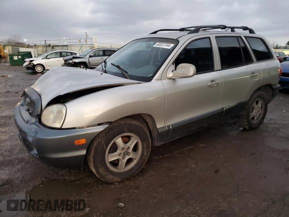 2004 Hyundai Santa Fe GLS with VIN KM8SC13E54U787809, listed as a Copart auction lot 83023704 with 120,358 mi miles and Salvage Title. Bid and sale history available at carsss.com. Image 1.