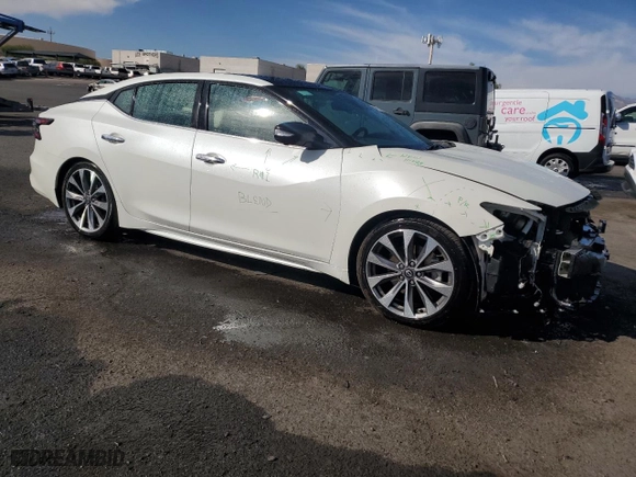 2023 Nissan Maxima Platinum with VIN 1N4AA6FV3PC501213, listed as a Copart auction lot 75566674 with 34,088 mi miles and Clean Title. Bid and sale history available at carsss.com. Image 4.