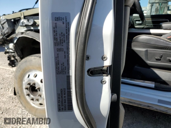 2021 Ram 3500 Laramie with VIN 3C63RRJL5MG689624, listed as a Copart auction lot 52739535 with 0 mi miles and Salvage Title. Bid and sale history available at carsss.com. Image 14.