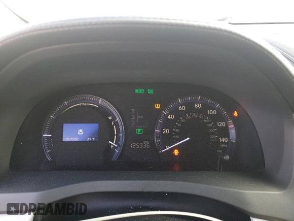 2010 Lexus HS with VIN JTHBB1BA6A2022135, listed as a Copart auction lot 72088844 with 125,336 mi miles and Salvage Title. Bid and sale history available at carsss.com. Image 9.