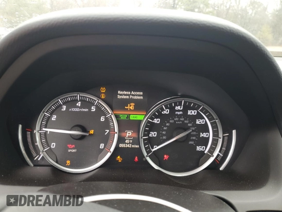 2015 Acura TLX V6 Tech with VIN 19UUB2F55FA015642, listed as a Copart auction lot 51804335 with 55,342 mi miles and Clean Title. Bid and sale history available at carsss.com. Image 9.
