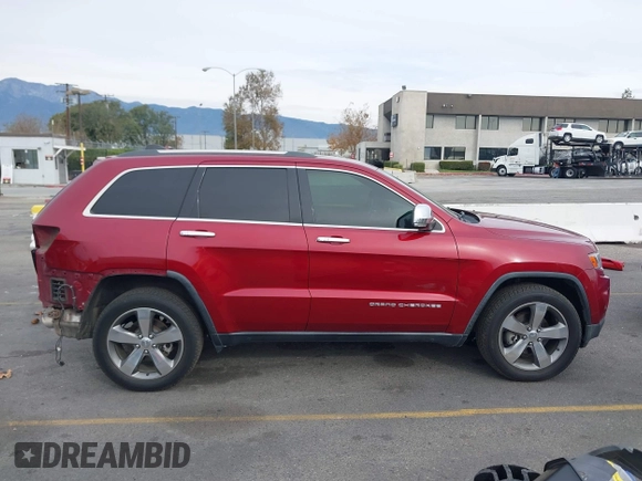 2014 Jeep Grand Cherokee Limited with VIN 1C4RJEBM1EC382529, listed as a IAAI auction lot 40929174 with 154,851 mi miles. Bid and sale history available at carsss.com. Image 14.