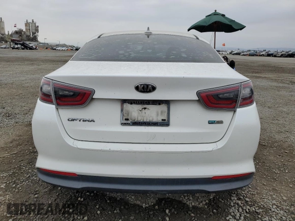 2014 Kia Optima Hybrid LX with VIN KNAGM4AD0E5063957, listed as a Copart auction lot 76404194 with 173,399 mi miles and Clean Title. Bid and sale history available at carsss.com. Image 6.