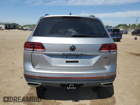 2021 Volkswagen Atlas SE with VIN 1V2HR2CAXMC514837, listed as a Copart auction lot 57119945 with 68,028 mi miles and Salvage title. Bid and sale history available at DreamBid. Image 6.