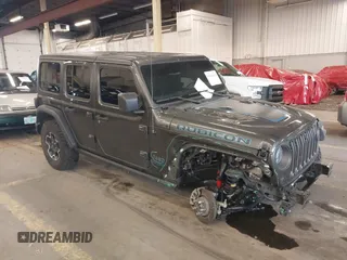 2022 Jeep Wrangler Unlimited Rubicon with VIN 1C4JJXR67NW229457, listed as a IAAI auction lot 41014010 with 53,075 mi miles and . Bid and sale history available at DreamBid. Image 1.