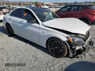 2018 Mercedes-Benz C 43 AMG with VIN 55SWF6EB0JU257229, listed as a Copart auction lot 68947254 with 116,622 mi miles and Non Repairable. Bid and sale history available at carsss.com. Image 4.