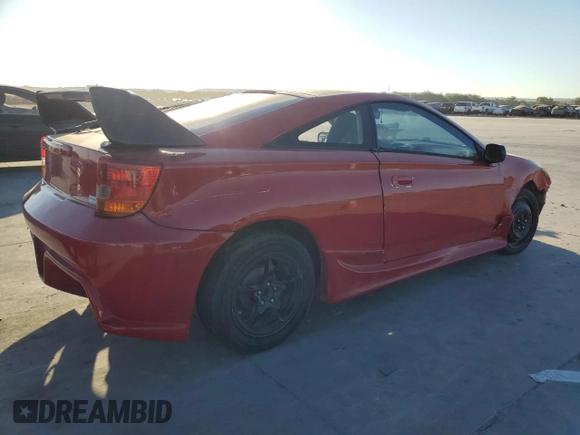 2000 Toyota Celica GT with VIN JTDDR32T9Y0023255, listed as a Copart auction lot 77186014 with 0 mi miles and Clean Title. Bid and sale history available at carsss.com. Image 3.