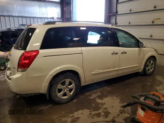 2007 Nissan Quest S with VIN 5N1BV28U27N111137, listed as a Copart auction lot 45334165 with 91,601 mi miles and Non Repairable. Bid and sale history available at carsss.com. Image 3.
