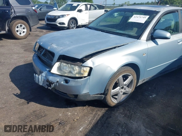 2004 Audi A4 1.8T with VIN WAULC68E44A105113, listed as a IAAI auction lot 42475749 with 239,861 mi miles and . Bid and sale history available at DreamBid. Image 6.