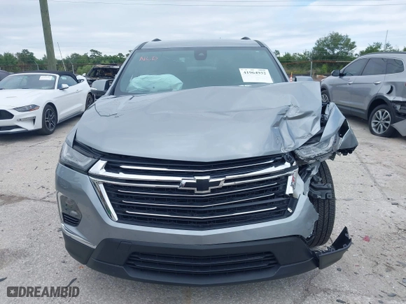 2023 Chevrolet Traverse LT Cloth with VIN 1GNERGKW0PJ252087, listed as a IAAI auction lot 41964932 with 9,972 mi miles. Bid and sale history available at carsss.com. Image 12.