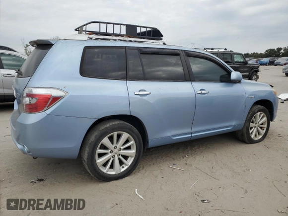 2008 Toyota Highlander Hybrid with VIN JTEEW41A982001176, listed as a Copart auction lot 76233804 with 221,265 mi miles and Clean Title. Bid and sale history available at carsss.com. Image 3.