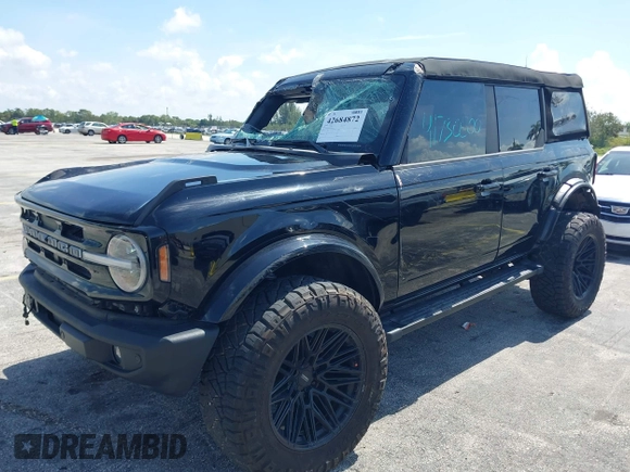 2023 Ford Bronco with VIN 1FMDE5BH3PLA99520, listed as a IAAI auction lot 42684872 with 11,118 mi miles and . Bid and sale history available at DreamBid. Image 2.