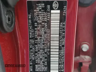2018 Toyota Camry LE с VIN 4T1B11HK7JU556202, выставлен на аукционе Copart как лот 54951055 с пробегом 55 896 миль миль и Списание • Salvage title. История ставок и продаж доступна на DreamBid. Изображение 13.