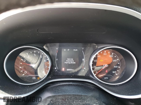 2021 Jeep Compass Altitude with VIN 3C4NJCBB4MT587380, listed as a Copart auction lot 56525745 with 83,003 mi miles and Salvage title. Bid and sale history available at DreamBid. Image 9.