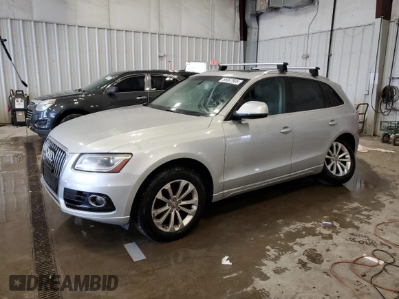 2013 Audi Q5 Premium with VIN WA1CFAFP0DA065608, listed as a Copart auction lot 55067905 with 151,336 mi miles and Salvage title. Bid and sale history available at DreamBid. Image 1.