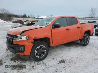 2021 Chevrolet Colorado 4WD Z71 with VIN 1GCGTDEN3M1129481, listed as a Copart auction lot 88065765 with 30,333 mi miles and Salvage Title. Bid and sale history available at carsss.com. Image 1.
