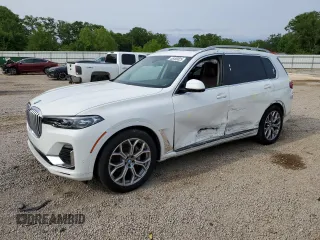 2021 BMW X7 xDrive40i z VIN 5UXCW2C00M9E83530, wystawiony jako Copart lot #55499325 z przebiegiem 63 510 mil mil oraz Szkoda całkowita • Salvage title. Historia ofert i sprzedaży dostępna na DreamBid. Obrazek 1.