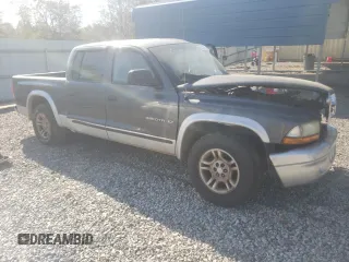 2002 Dodge Dakota SLT with VIN 1B7HL48NX2S512339, listed as a Copart auction lot 50911075 with 0 mi miles and Salvage Title. Bid and sale history available at carsss.com. Image 4.