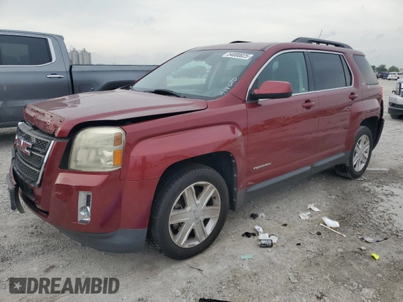 2012 GMC Terrain SLT-1 with VIN 2GKALUEK2C6311393, listed as a Copart auction lot 54000025 with 99,962 mi miles and Salvage Title. Bid and sale history available at DreamBid. Image 1.