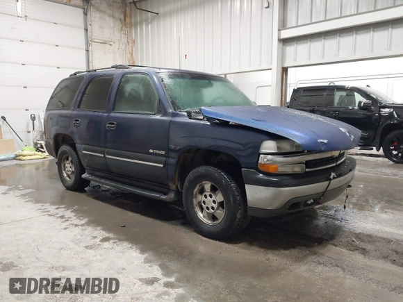 2001 Chevrolet Tahoe LT with VIN 1GNEK13T01R120820, listed as a IAAI auction lot 41376969 with Not Provided miles. Bid and sale history available at carsss.com. Image 1.