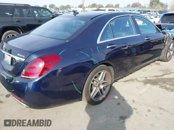 2019 Mercedes-Benz S 560 with VIN WDDUG8GB2KA429212, listed as a IAAI auction lot 41473457 with 53,843 mi miles and . Bid and sale history available at DreamBid. Image 4.