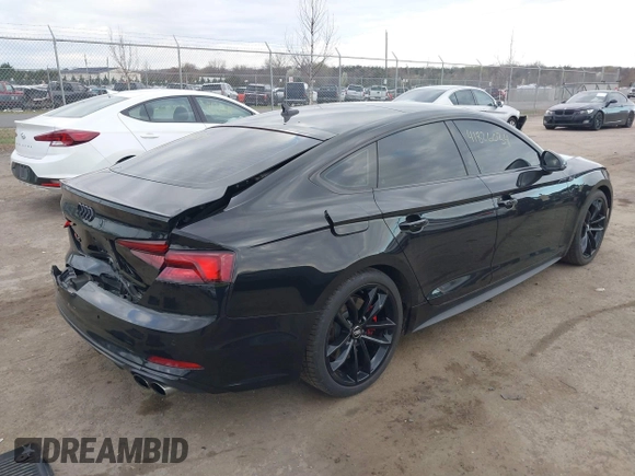 2018 Audi S5 Sportback Prestige z VIN WAUC4CF52JA051630, wystawiony jako IAAI lot #41826034 z przebiegiem 81 246 mil mil oraz . Historia ofert i sprzedaży dostępna na DreamBid. Obrazek 4.