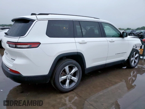 2021 Jeep Grand Cherokee Limited with VIN 1C4RJKBG2M8143632, listed as a Copart auction lot 51642815 with 45,174 mi miles and Salvage Title. Bid and sale history available at DreamBid. Image 3.