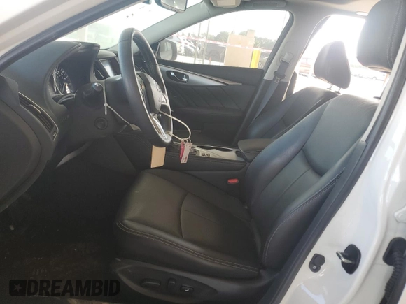 2023 Infiniti Q50 Luxe with VIN JN1EV7BPXPM510470, listed as a Copart auction lot 44040375 with 19,824 mi miles and Salvage Title. Bid and sale history available at DreamBid. Image 7.