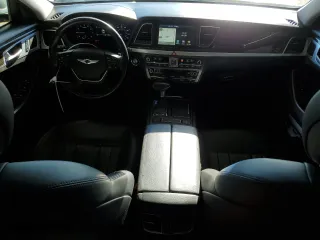 2018 Genesis G80 3.8L with VIN KMHGN4JE4JU215890, listed as a Copart auction lot 50455605 with 57,043 mi miles and Salvage Title. Bid and sale history available at carsss.com. Image 8.