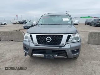 2018 Nissan Armada Platinum with VIN JN8AY2NFXJ9330364, listed as a IAAI auction lot 41572672 with 134,787 mi miles. Bid and sale history available at carsss.com. Image 12.