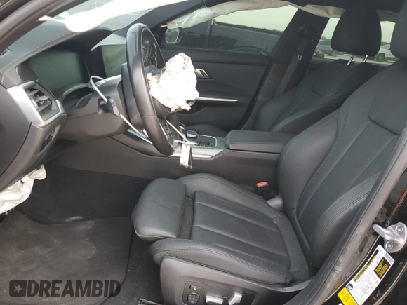 2020 BMW 3 Series M340i with VIN 3MW5U7J08L8B27832, listed as a Copart auction lot 76734584 with 0 mi miles and Salvage Title. Bid and sale history available at carsss.com. Image 7.