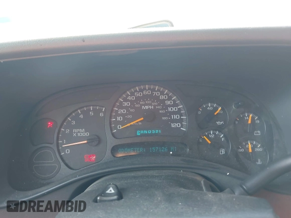 2005 Chevrolet Silverado 1500 LS with VIN 2GCEC19V951272494, listed as a IAAI auction lot 42058943 with 157,126 mi miles and . Bid and sale history available at DreamBid. Image 7.