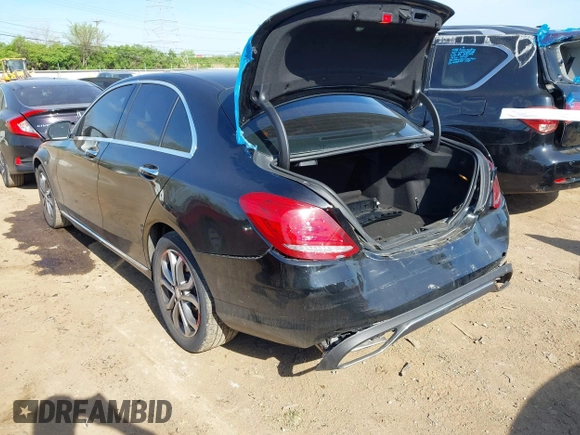 2016 Mercedes-Benz C 300 Luxury with VIN WDDWF4KB1GR150239, listed as a IAAI auction lot 42112415 with 227,620 mi miles and . Bid and sale history available at carsss.com. Image 3.