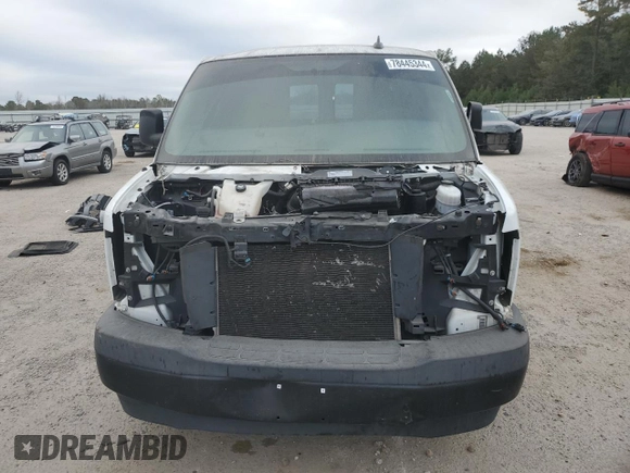 2020 Chevrolet Express Cargo Van with VIN 1GCWGAFP1L1222447, listed as a Copart auction lot 50276255 with 231,512 mi miles and Salvage Title. Bid and sale history available at carsss.com. Image 5.