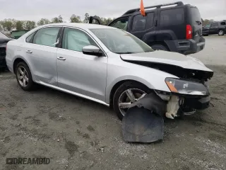 2013 Volkswagen Passat SE w/Sunroof with VIN 1VWBH7A37DC106854, listed as a Copart auction lot 51407465 with 141,850 mi miles and Salvage Title. Bid and sale history available at carsss.com. Image 4.