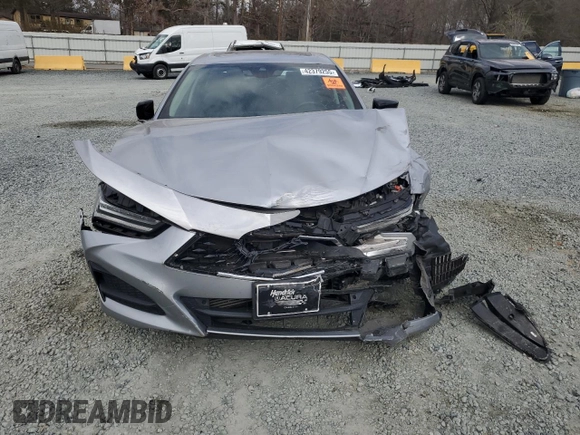 2021 Acura TLX w/Technology Package with VIN 19UUB6F43MA010418, listed as a Copart auction lot 42379255 with 0 mi miles and Salvage Title. Bid and sale history available at carsss.com. Image 5.