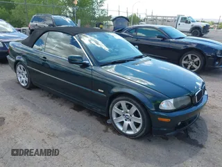 2003 BMW 3 Series 325Ci with VIN WBABS33423PG90591, listed as a IAAI auction lot 42223897 with 168,355 mi miles and . Bid and sale history available at DreamBid. Image 1.
