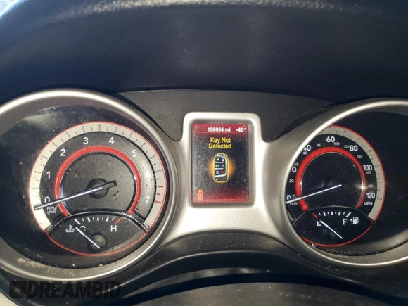 2014 Dodge Journey American Value with VIN 3C4PDCAB2ET301688, listed as a Copart auction lot 54731275 with 108,064 mi miles and Salvage Title. Bid and sale history available at DreamBid. Image 9.