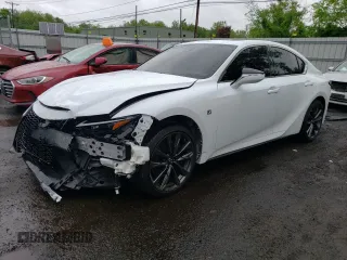 2023 Lexus IS with VIN JTHGZ1E23P5029511, listed as a Copart auction lot 54888704 with 9,580 mi miles and Salvage Title. Bid and sale history available at carsss.com. Image 1.