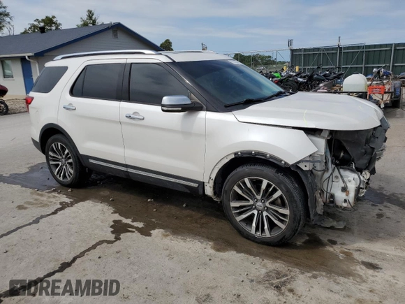 2016 Ford Explorer Platinum with VIN 1FM5K8HT1GGB39385, listed as a Copart auction lot 67790414 with 192,098 mi miles and Salvage Title. Bid and sale history available at DreamBid. Image 4.