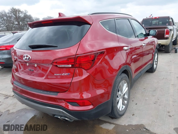 2017 Hyundai Santa Fe Sport 2.0T with VIN 5XYZU4LA6HG409438, listed as a IAAI auction lot 41680534 with 84,035 mi miles. Bid and sale history available at carsss.com. Image 4.