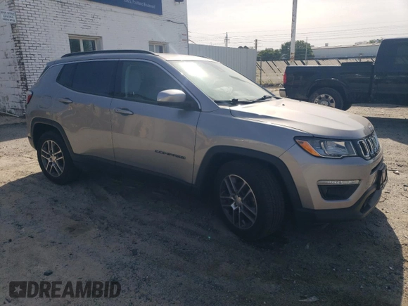 2020 Jeep Compass Latitude with VIN 3C4NJCBB1LT224419, listed as a Copart auction lot 53473975 with 81,002 mi miles and Salvage title. Bid and sale history available at DreamBid. Image 4.