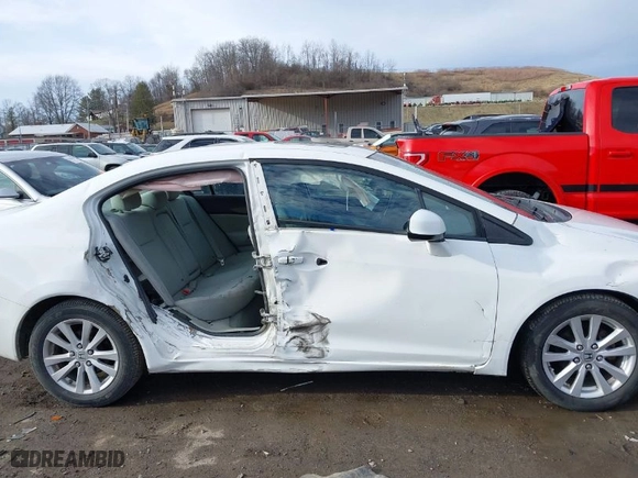 2012 Honda Civic Sdn EX with VIN 2HGFB2F83CH607671, listed as a IAAI auction lot 41644747 with 143,578 mi miles. Bid and sale history available at carsss.com. Image 14.