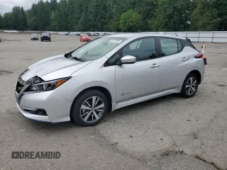 2019 Nissan LEAF SL Plus with VIN 1N4BZ1CP6KC317902, listed as a Copart auction lot 62417695 with 32,837 mi miles and Salvage title. Bid and sale history available at DreamBid. Image 1.