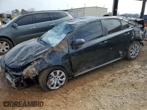 2021 Toyota Corolla LE with VIN 5YFEPMAE1MP165859, listed as a Copart auction lot 44055245 with 94,849 mi miles and Salvage Title. Bid and sale history available at carsss.com. Image 1.